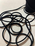 Black Stretch Tubular Spaghetti Strap Cording Tubing Trim - 1/4" x 10 Yds