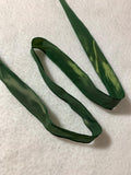 Iridescent Moss Green Vintage French Wired Taffeta Ribbon 11/16" wide