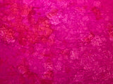 Fuchsia Pink Batik Cotton Fabric Vintage 90s OOP