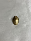 Gold Crocodile Reptile Metal Oval Button (3 Sizes to Choose From)