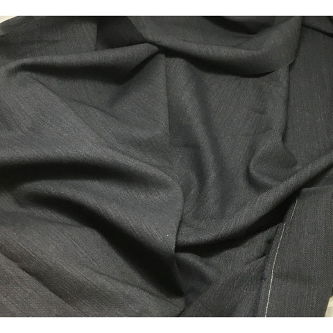 Remnant Sale 62"x64" - Navy Blue - WOOL Suiting Fabric