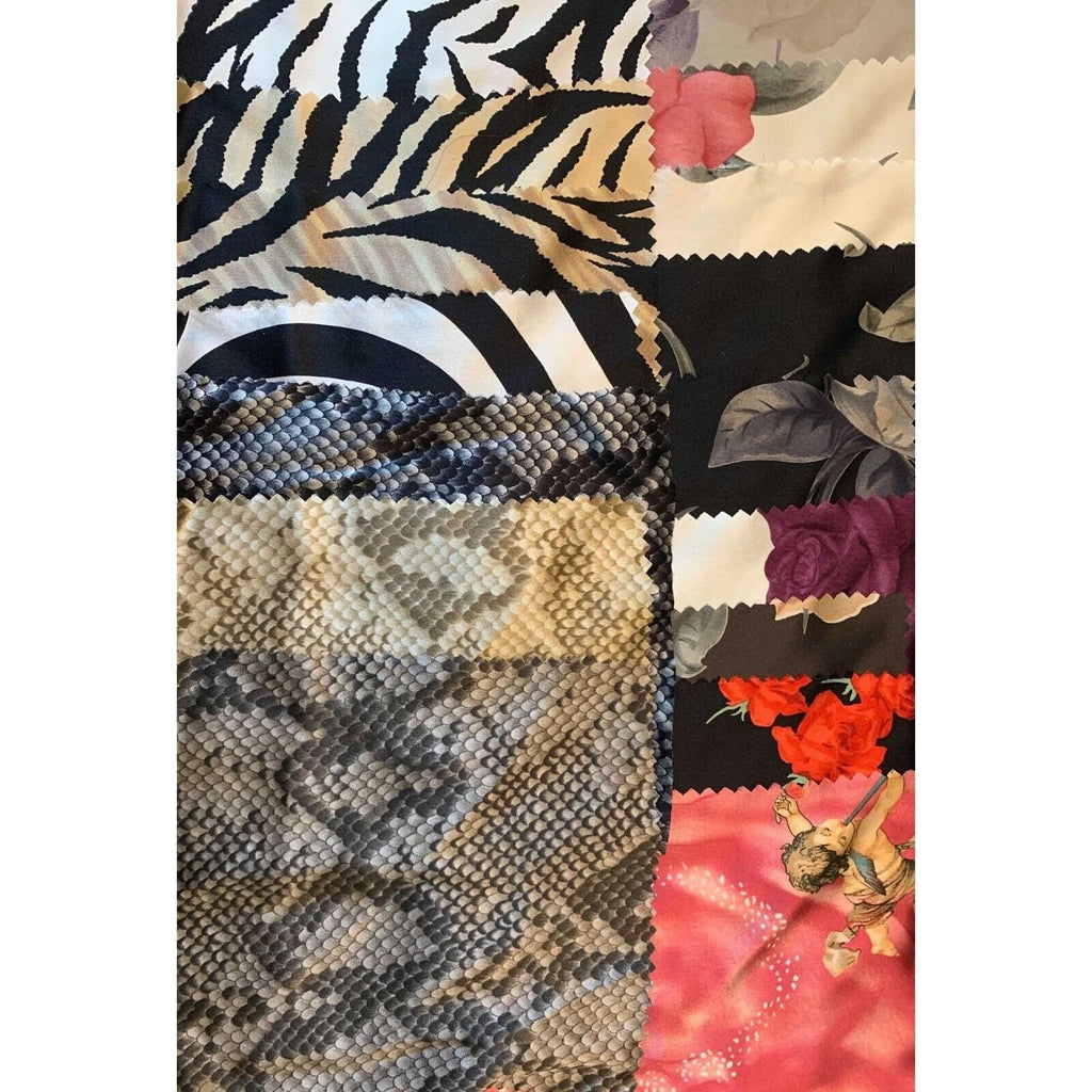Remnant Sale - Silk Charmeuse Fabric Squares Set 6"x7" Each 16 Pieces