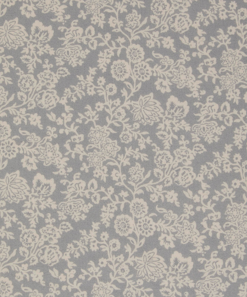 Hampton Vines Gray The Summer House Collection - Liberty of London Cotton Fabric