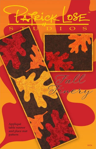 Fall Finery Runner & Place Mats - Quilting Pattern by Patrick Lose