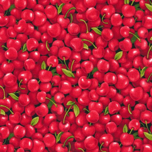 Cherries - Farmer John's Garden Party - Paintbrush Studio 100% Cotton Fabric