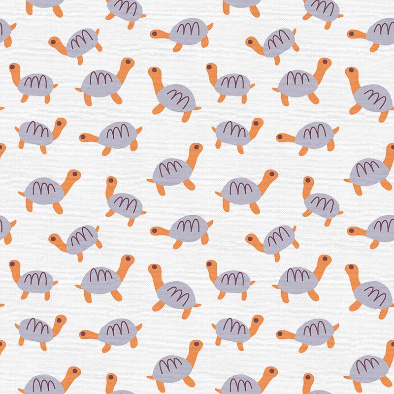Turtles on White - Animal Kingdom - By Jessica Nielsen for Paintbrush Studio 100% Cotton Fabric