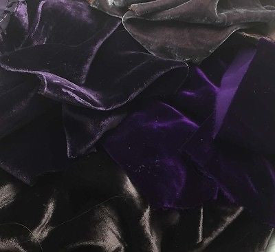 Purples Sample Set - Silk Velvet 1/4 Yard x 45" Each