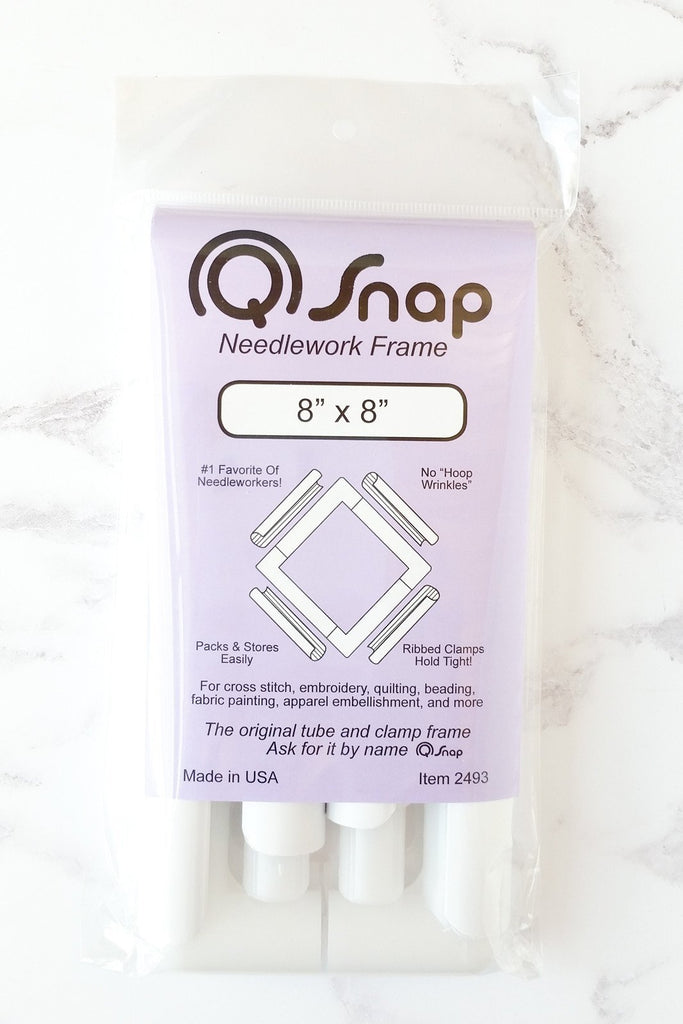 Q-Snap Frame PVC Tubing 8 by 8-Inch for Needlework & Quilting