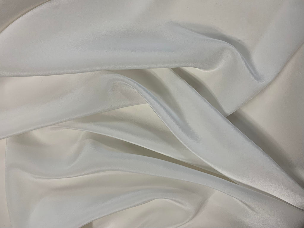 Natural White - 16mm Silk Crepe de Chine Fabric