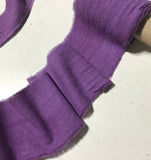 Hand Dyed Purple 100% Silk Noil Ribbon ( 3 Widths to choose from)
