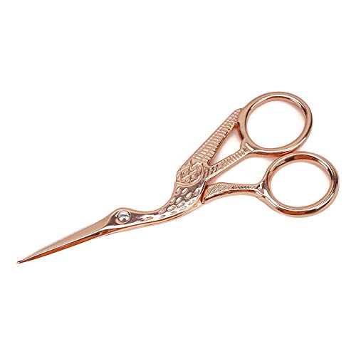 Tacony Rose Gold Stork Embroidery Scissors