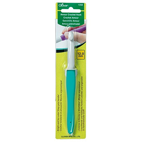 Clover Needlecraft 6550 Amour Crochet Hook, 12 mm