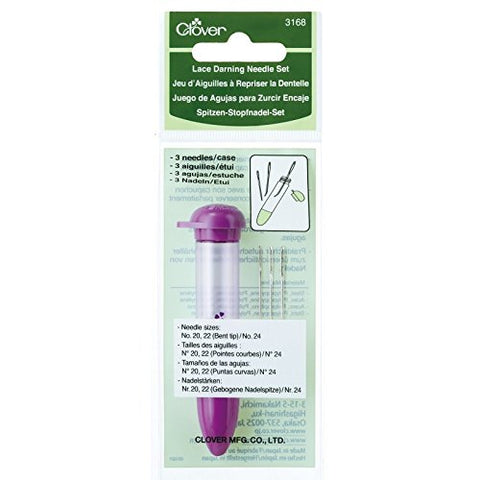 Clover 3168 Needlecraft Lace Darning Needle Set