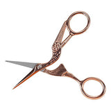 Tacony Rose Gold Stork Embroidery Scissors