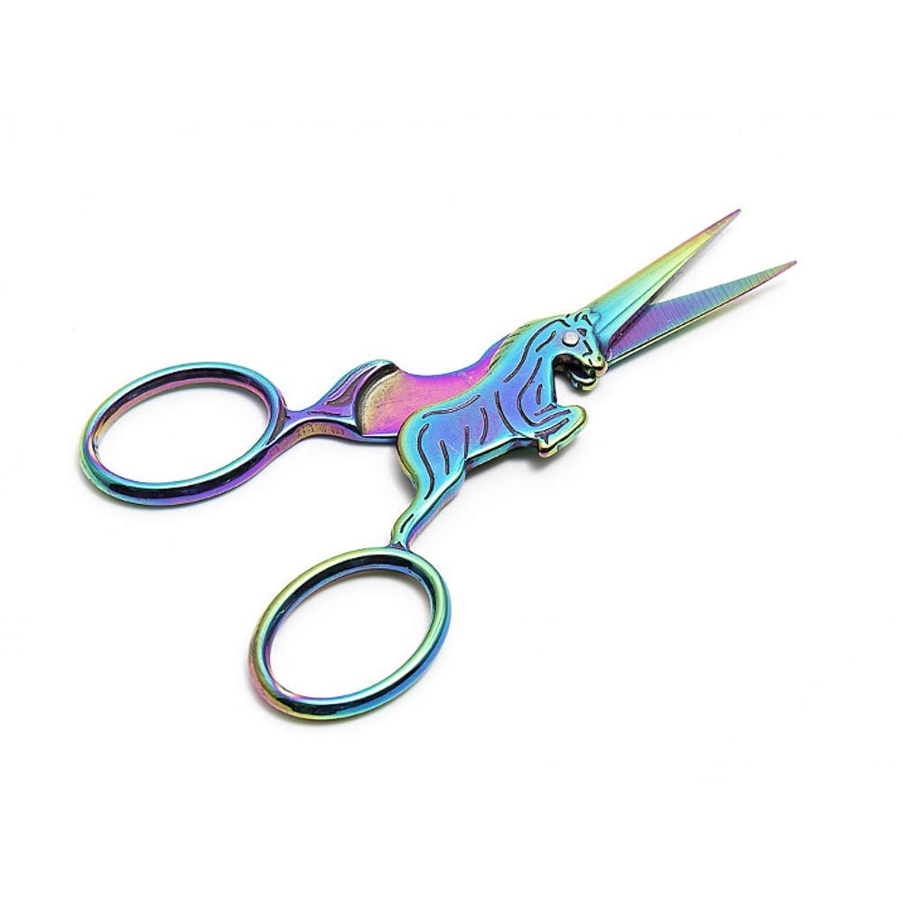 4" Rainbow Unicorn Embroidery Scissors