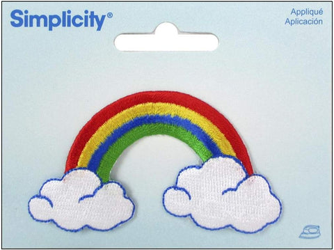 Rainbow Clouds - Iron-On Applique by Simplicity