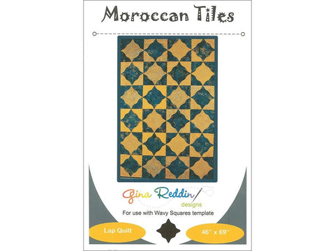 Gina Reddin Designs GRD-0201 Moroccan Tiles Pattern Quilt Wall Hanging