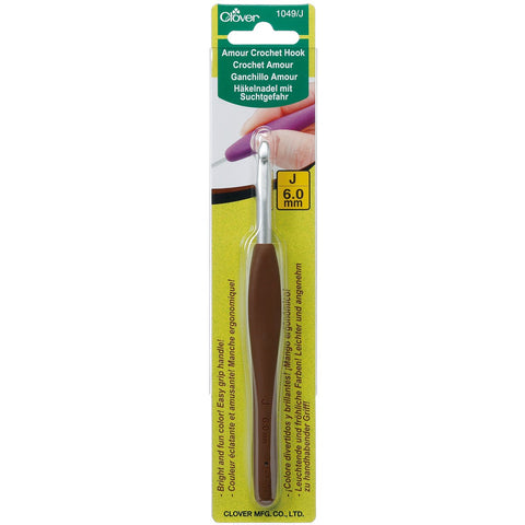 Clover 1049/J Amour Crochet Hook, Size J, 6.0mm