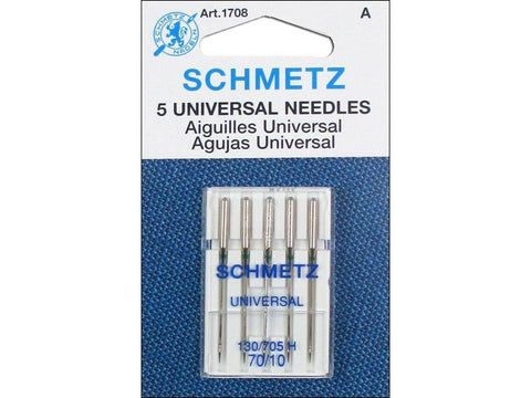 Schmetz Universal Machine Needles, Size 10/70 Pack of 5