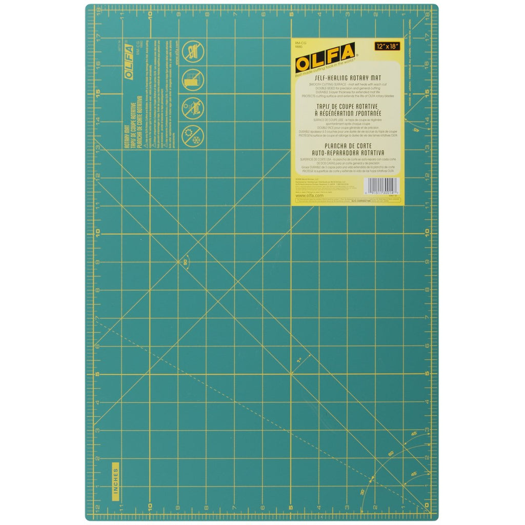 OLFA 12-Inch x 18-Inch Self-Healing Double-Sided Rotary Mat