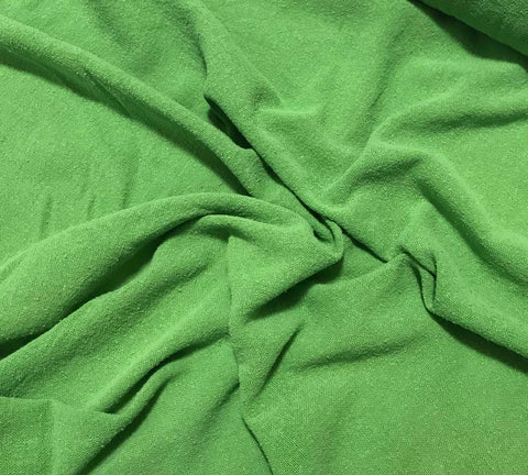 Apple Green - Hand Dyed Poplin Gauze Silk Noil