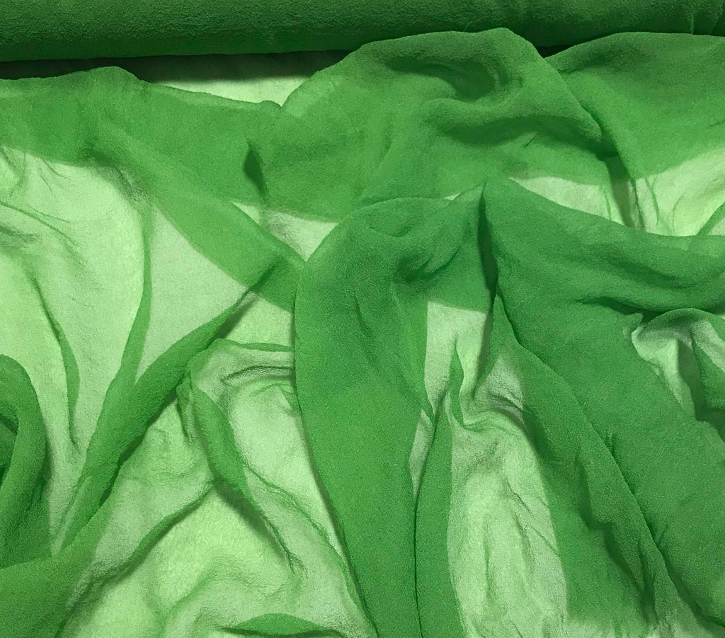 Apple Green - 3mm Hand Dyed Silk Gauze Chiffon – Prism Fabrics & Crafts