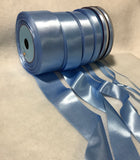 Baby Blue Double Sided Satin Ribbon - Made in France (7 Widths to choose from)
