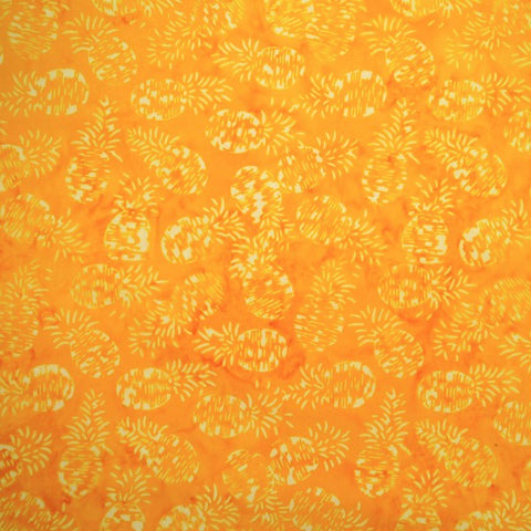 Banano Pineapples - Cloudberry - Batik by Mirah Cotton Fabric