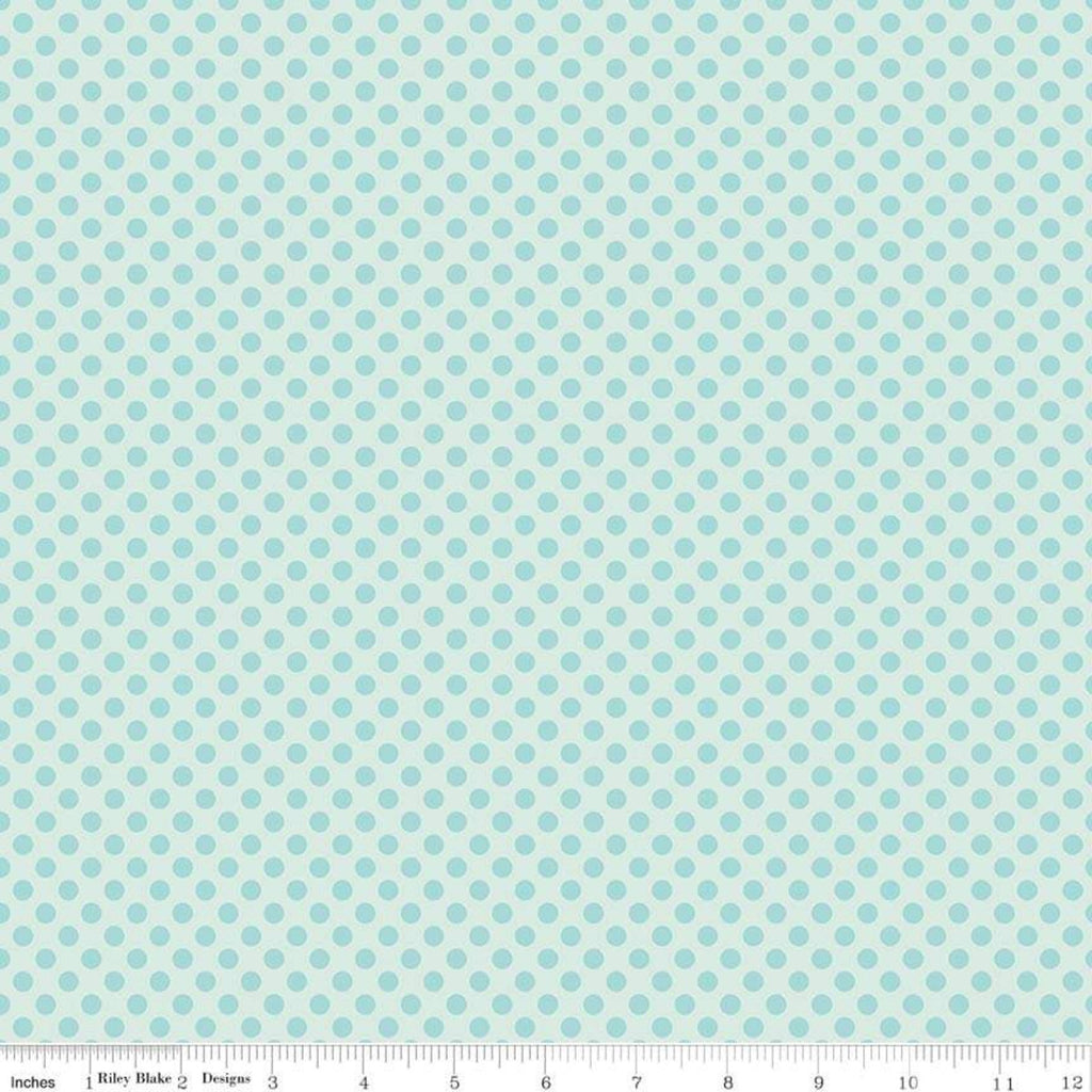 Fairy Garden Dot Blue - Riley Blake Cotton Fabric