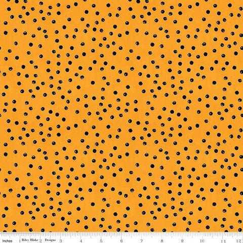 Scattered Dots Orange - Goose Tales - by J. Wecker Frisch for Riley Blake Fabrics 100% Cotton Fabric