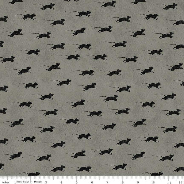 Blind Mice Gray - Goose Tales - by J. Wecker Frisch for Riley Blake Fabrics 100% Cotton Fabric