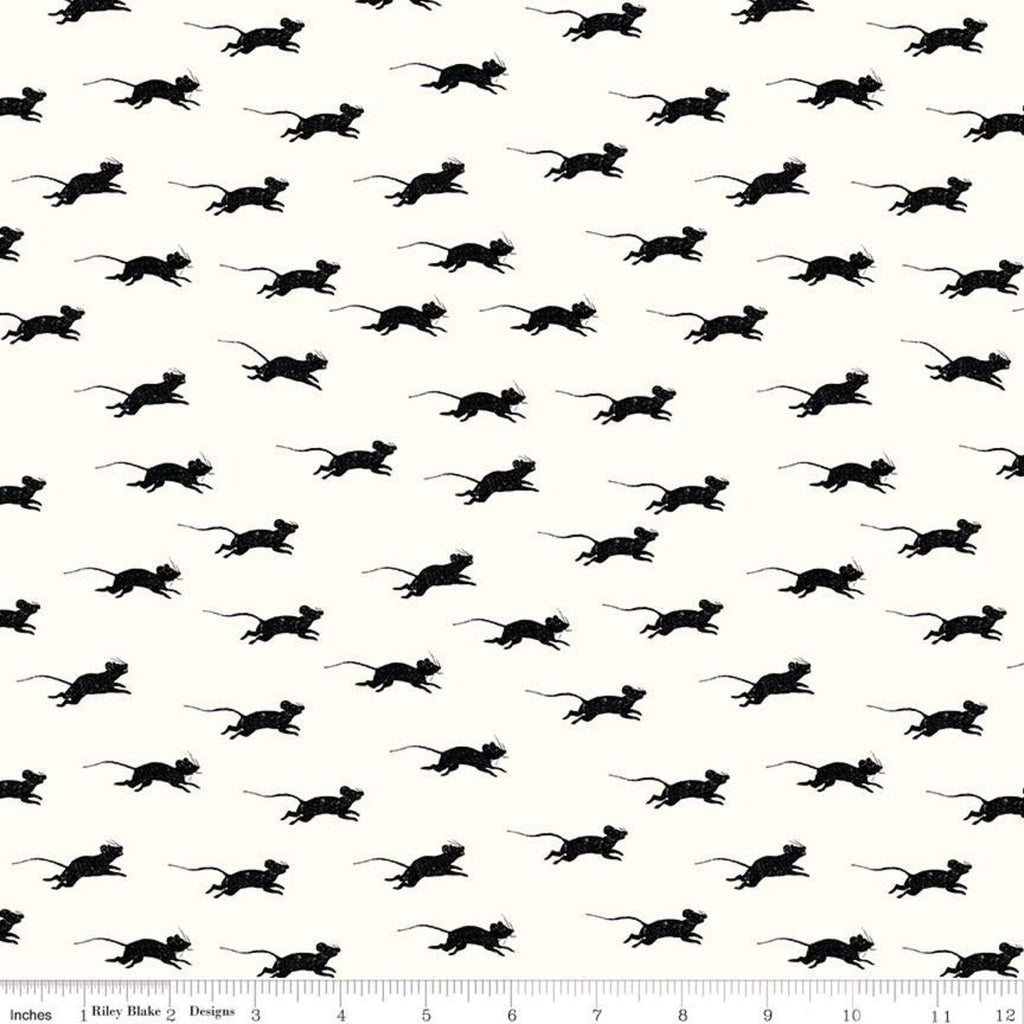 Blind Mice Off White - Goose Tales - by J. Wecker Frisch for Riley Blake Fabrics 100% Cotton Fabric