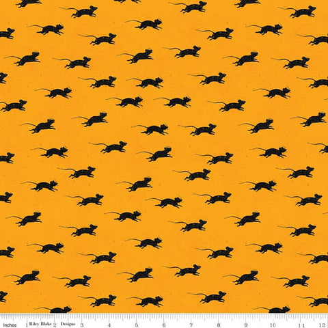 Blind Mice Orange - Goose Tales - by J. Wecker Frisch for Riley Blake Fabrics 100% Cotton Fabric