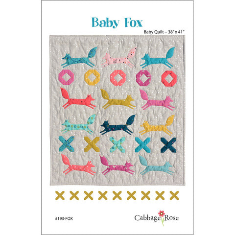 Baby Fox - Cabbage Rose Quilt Pattern