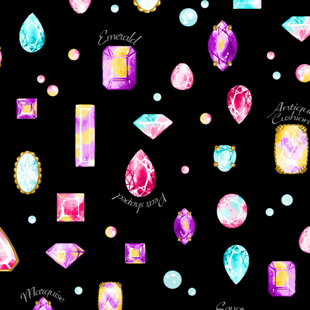 Jewels - Jewels & Perfume- Cosmo Japan Cotton Sheeting Fabric