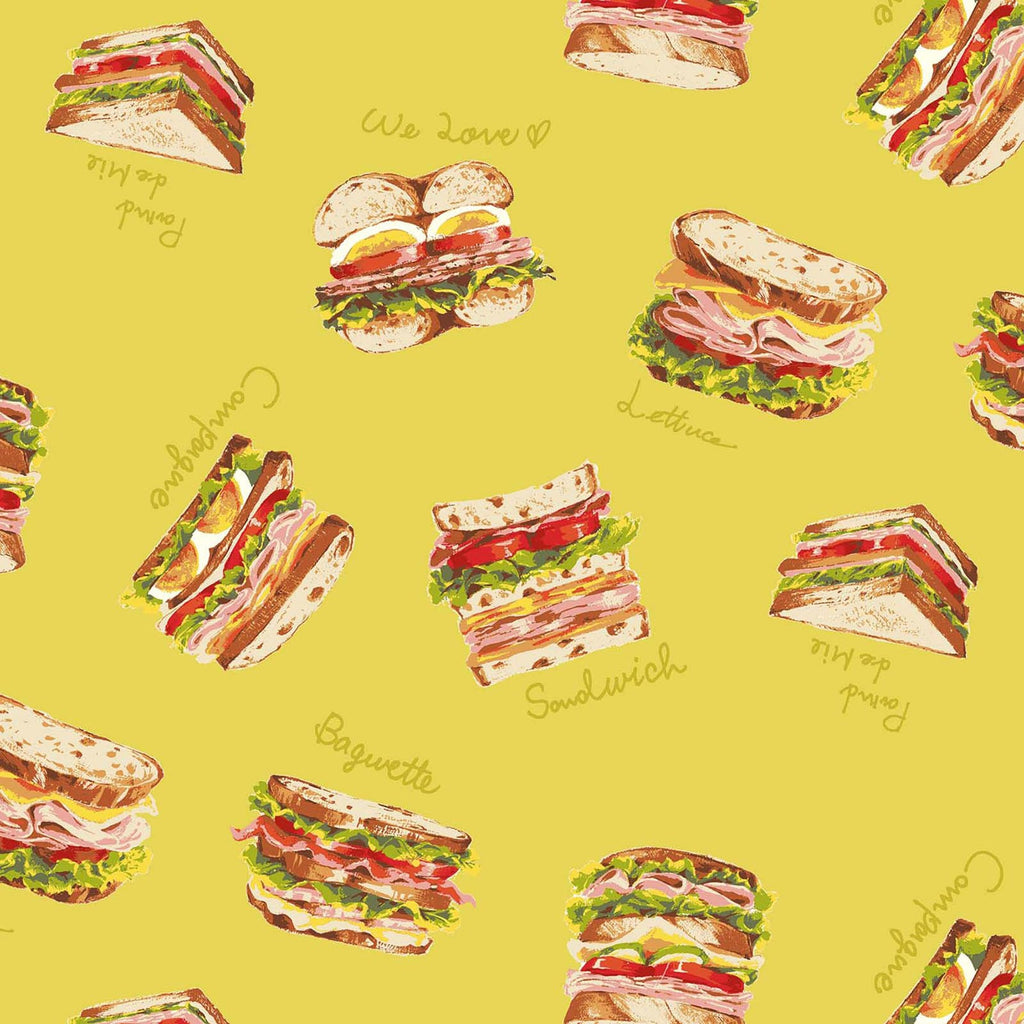 Sandwich - Breakfast by Cosmo Japan Cotton Oxford Fabric