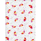 Crafty Cottons Bright Umbrellas Red/Multi - EESCO Cotton Fabric