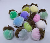 Silk Velvet Acorns - Pastel Colors (12 Acorns)