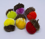 Silk Velvet Acorns Kit - Bright Colors (6 Acorns) Make Your Own!