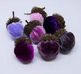 Silk Velvet Acorns Kit - Pink & Purple Colors (7 Acorns) Make Your Own!
