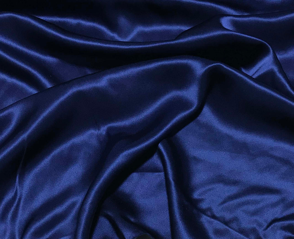 Dark Blue - 19mm Silk Charmeuse