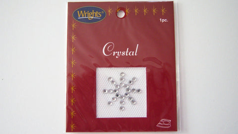 Snowflake - Wrights Rhinestone Crystal Applique Optical Glass