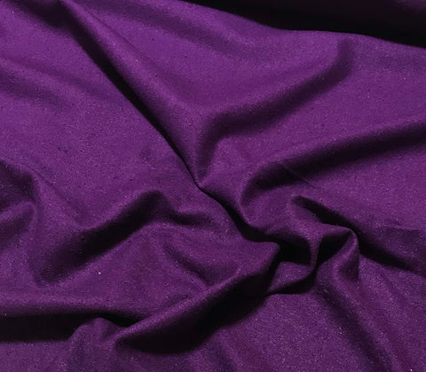 Eggplant Purple - Silk Noil