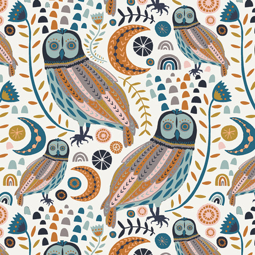 Sova Forester - Little Forester - By Maureen Cracknell for Art Gallery Fabrics 100% Cotton Fabric