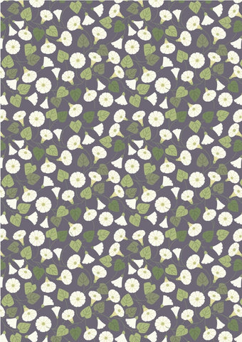 The Hedgerow - Granny-pop-out-of-beds On Warm Grey - Lewis and Irene - Cotton Fabric