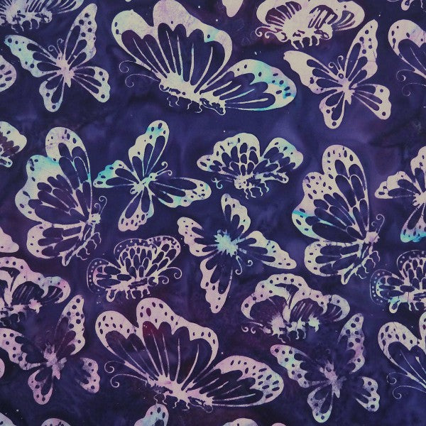 Gumla Butterflies - Sonora - Batik by Mirah Cotton Fabric