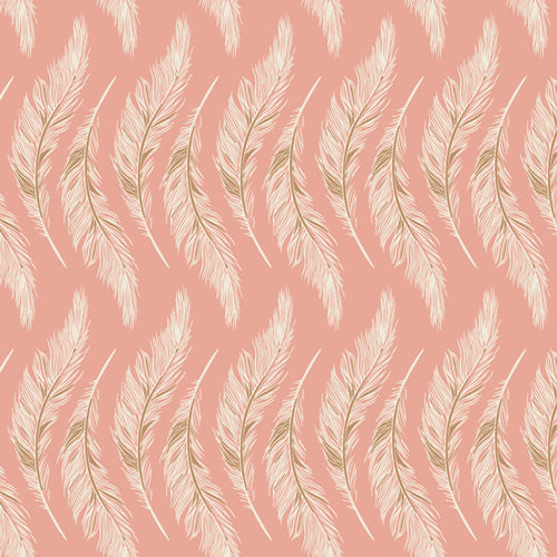 Presently Plumes Rose - Homebody - By Maureen Cracknell for Art Gallery Fabrics 100% Cotton Fabric