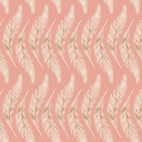 Presently Plumes Rose - Homebody - By Maureen Cracknell for Art Gallery Fabrics 100% Cotton Fabric