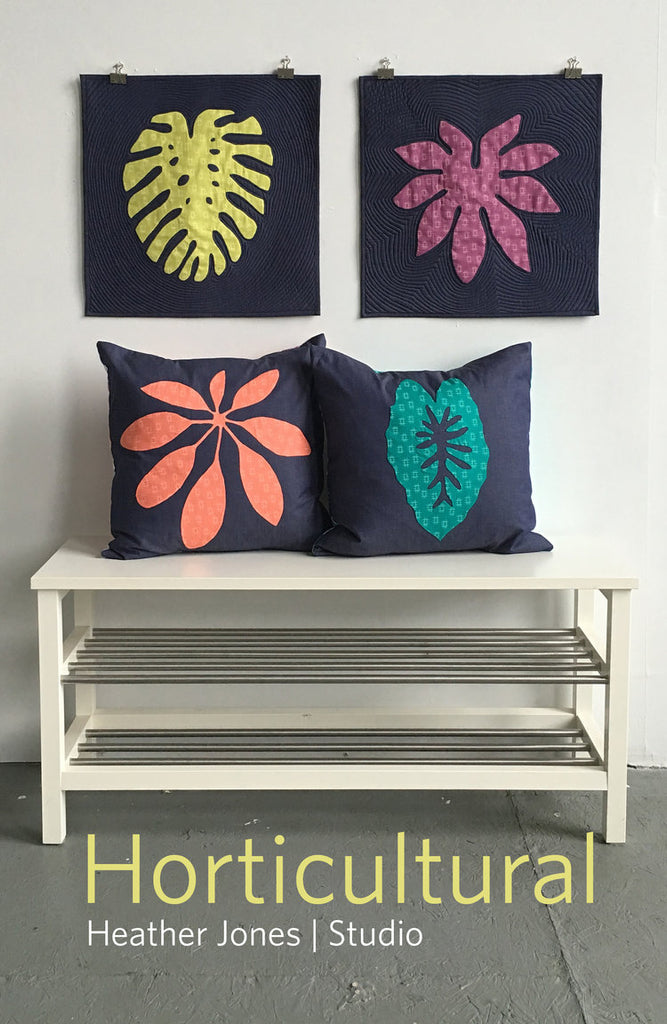 Horticultural  - Mini Quilt & Pillow Pattern by Heather Jones