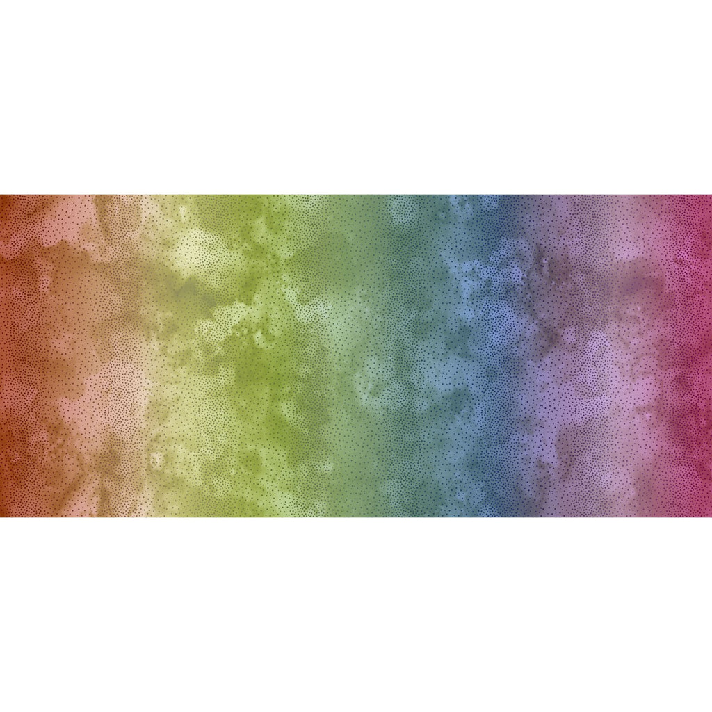 Rainbow Ombre Dots - In The Beginning Cotton Fabric